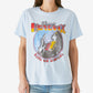 Camiseta feminina estampada com Jimi Hendrix da Lucky Brand, azul, tamanho pequeno