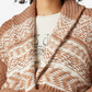 Suéter feminino Lucky Brand Fair Isle marrom tamanho pequeno