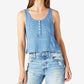 Camiseta Waffle Henley Feminina Lucky Brand Azul
