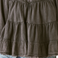 Blusa feminina Lucky Brand de algodão em camadas, preta, tamanho X-G