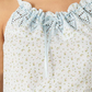 Saia de algodão com babados florais femininos Lucky Brand, azul, tamanho X-S