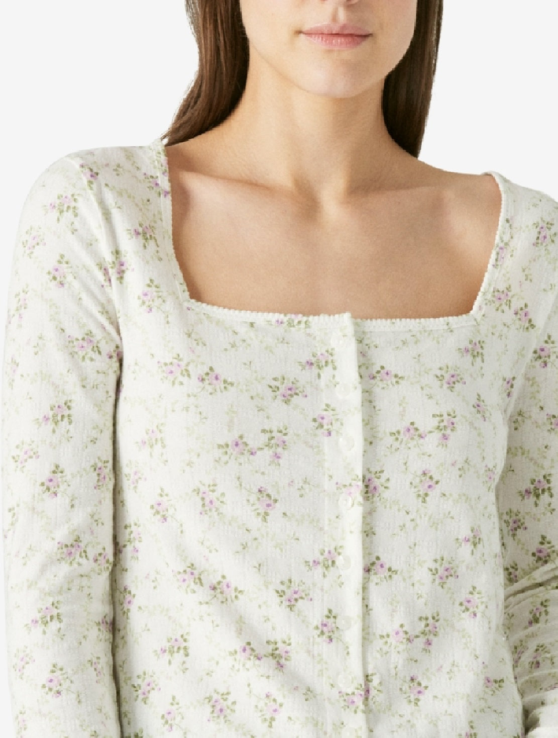 Cardigan feminino Lucky Brand Pointelle, branco, tamanho X-G