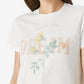 Camiseta feminina Lucky Brand Dream Floral Graphic, branca, tamanho pequeno