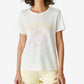 Camiseta feminina Lucky Brand Bad Moon Rising Graphic, branca, tamanho X-S