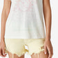 Camiseta feminina Lucky Brand Bad Moon Rising Graphic, branca, tamanho médio