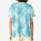 Camiseta feminina estilo boyfriend com estampa geométrica e borboleta Lucky Brand, azul