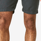 Shorts chino masculino Lucky Brand Laguna de linho e algodão com frente lisa, azul, tamanho 38