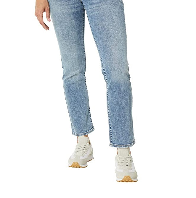 Calça Jeans Feminina Lucky Brand Cintura Média Sweet Straight Azul