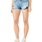 Shorts jeans feminino Lucky Brand rasgado e cortado, azul, tamanho 32