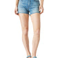Shorts jeans feminino de cintura alta Lucky Brand, azul, tamanho 31