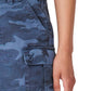 Shorts utilitários de algodão com bainha desfiada Lucky Brand feminino, azul, tamanho 32