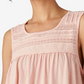 Regata feminina com acabamento em renda Lucky Brand, rosa, tamanho extragrande
