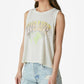 Regata feminina Give Love Muscle da Lucky Brand, branca, tamanho médio