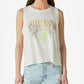 Regata feminina Give Love Muscle da Lucky Brand, branca, tamanho médio