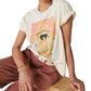 Camiseta feminina Hendrix Axis Cover da Lucky Brand, bege