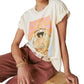 Camiseta feminina Hendrix Axis Cover da Lucky Brand, bege