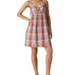 Vestido babydoll feminino sem mangas com recorte Lucky Brand, rosa, tamanho XX-G