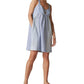 Vestido babydoll feminino sem mangas com recorte Lucky Brand, azul, tamanho extragrande