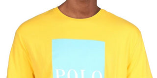 Camiseta Polo Ralph Lauren Masculina de Algodão com Estampa Clássica e Tamanho Médio, Amarela