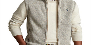 Colete de lã masculino Polo Ralph Lauren cinza tamanho XX-G