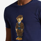 Camiseta Polo Bear Masculina Ralph Lauren Classic Fit Azul Tamanho P
