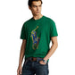Camiseta Ralph Lauren Masculina Classic Fit Big Pony Jersey Verde Tamanho Médio