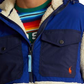 Ralph Lauren Masculino Moletom com Capuz Híbrido de Lã com Pelo Alto e Meio Zíper, Bege, Tamanho XXG