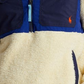 Ralph Lauren Masculino Moletom com Capuz Híbrido de Lã com Pelo Alto e Meio Zíper, Bege, Tamanho XXG