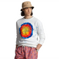 Ralph Lauren Masculino Moletom Fleece com Estampa Tie Dye e Logotipo Branco Tamanho Grande
