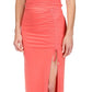 Michael Kors Top Feminino com Babados e Corrente, Vermelho, Tamanho Grande