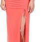Michael Kors Top Feminino com Babados e Corrente, Vermelho, Tamanho Grande