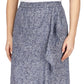 Saia envelope sintética estampada feminina Michael Kors, azul, tamanho grande