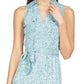 Vestido longo estampado Michael Kors feminino azul tamanho extragrande