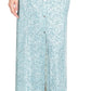 Vestido longo estampado Michael Kors feminino azul tamanho extragrande
