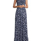 Vestido longo estampado Michael Kors feminino, branco, tamanho extrapequeno