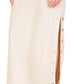 Vestido camiseta canelado feminino Michael Kors, branco, tamanho pequeno, extrapequeno