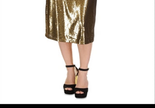 Saia midi com lantejoulas Michael Michael Kors