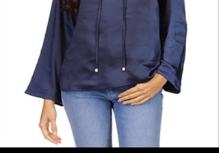 Blusa Michael Kors com manga sino e decote em corrente