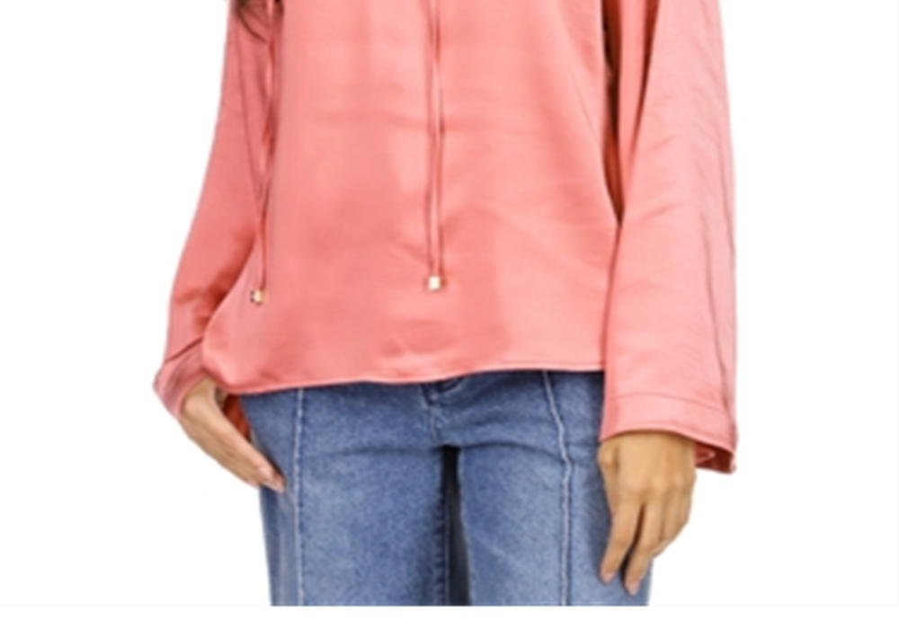 Blusa Michael Kors com manga sino e decote em corrente