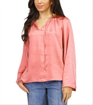 Blusa Michael Kors com manga sino e decote em corrente