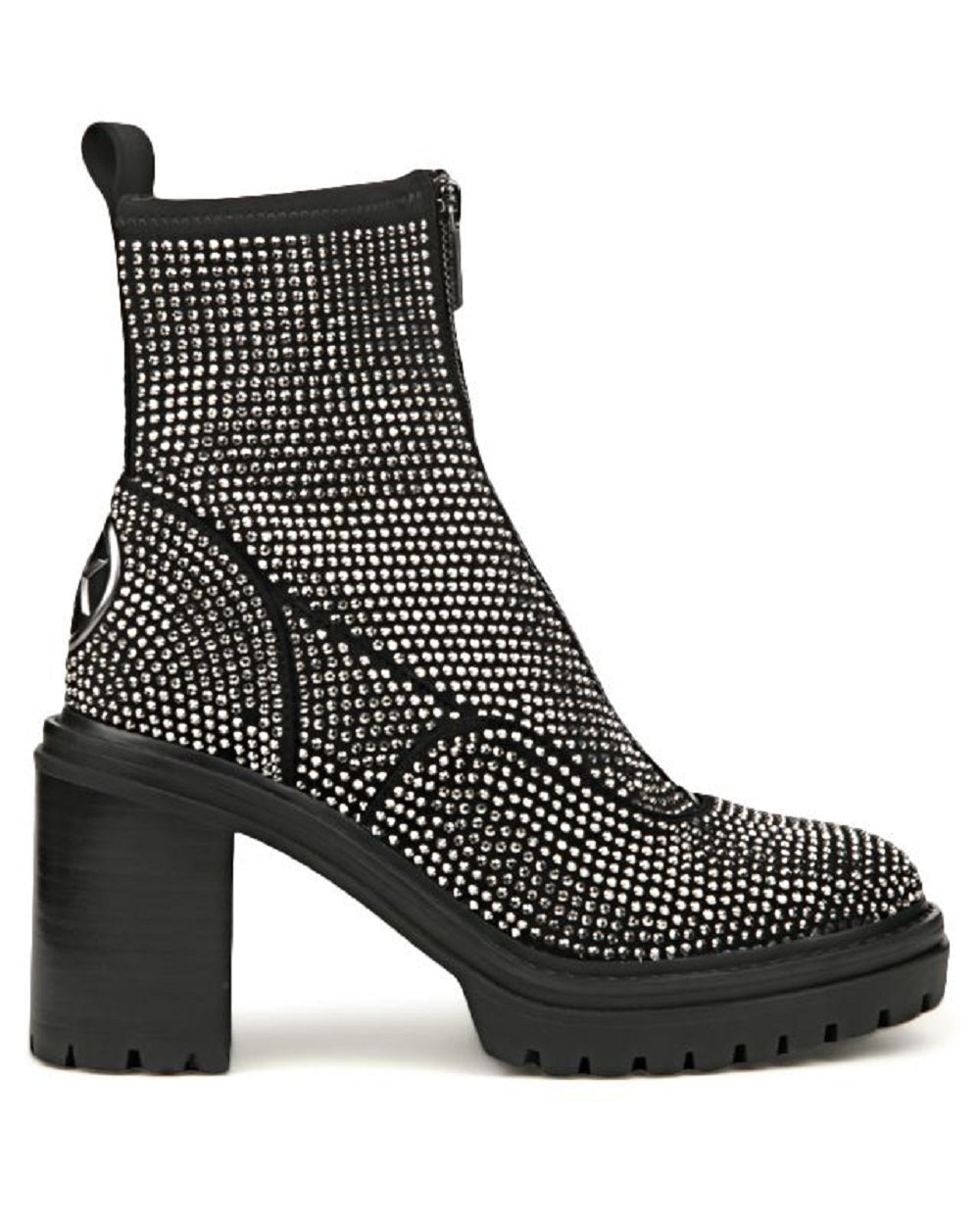 Botas femininas Michael Kors Cyrus Zip pretas tamanho 6