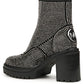 Botas femininas Michael Kors Cyrus Zip pretas tamanho 6