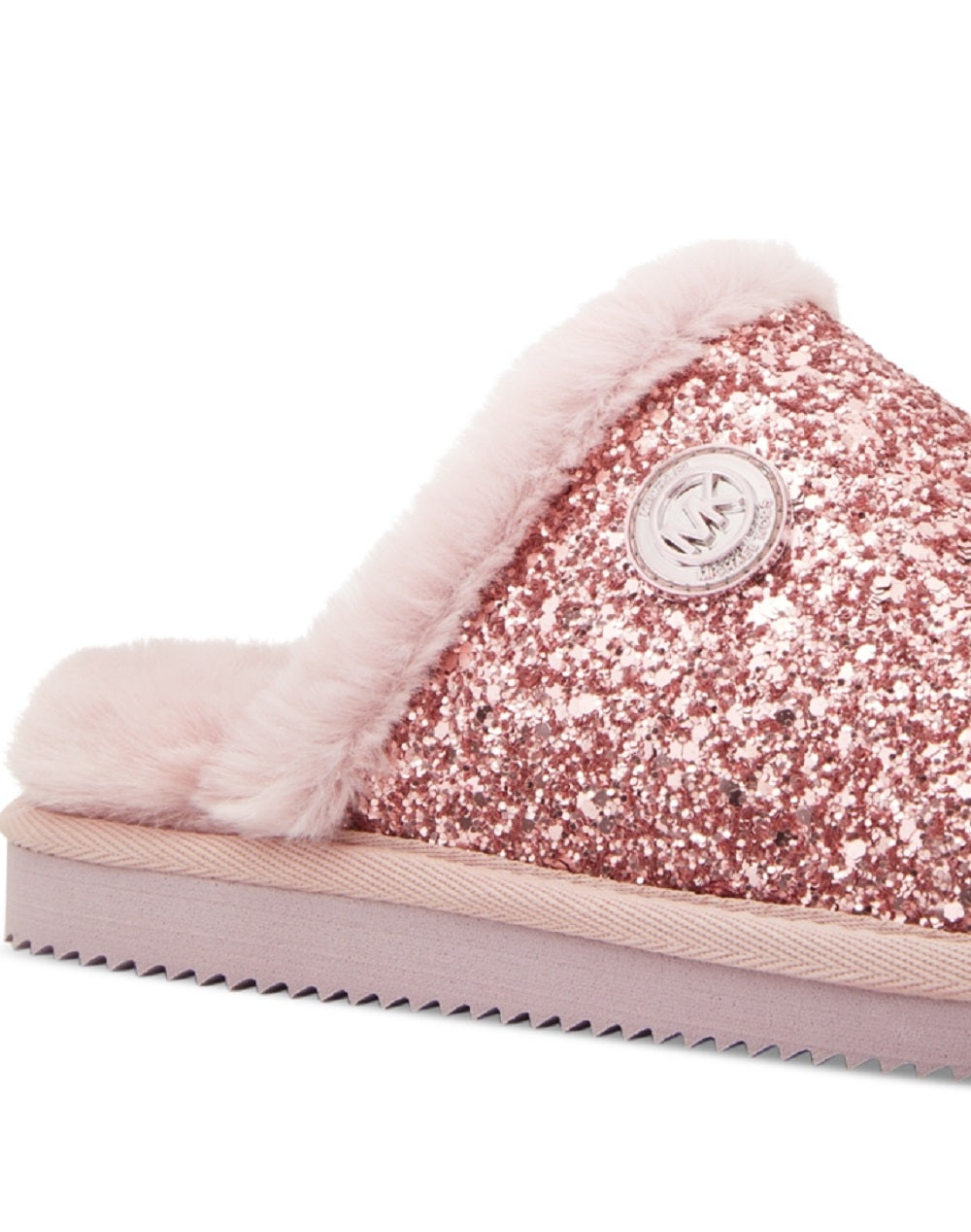 Chinelo feminino Michael Kors Janis Slip On Mule Roxo Tamanho 6