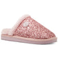 Chinelo feminino Michael Kors Janis Slip On Mule Roxo Tamanho 6