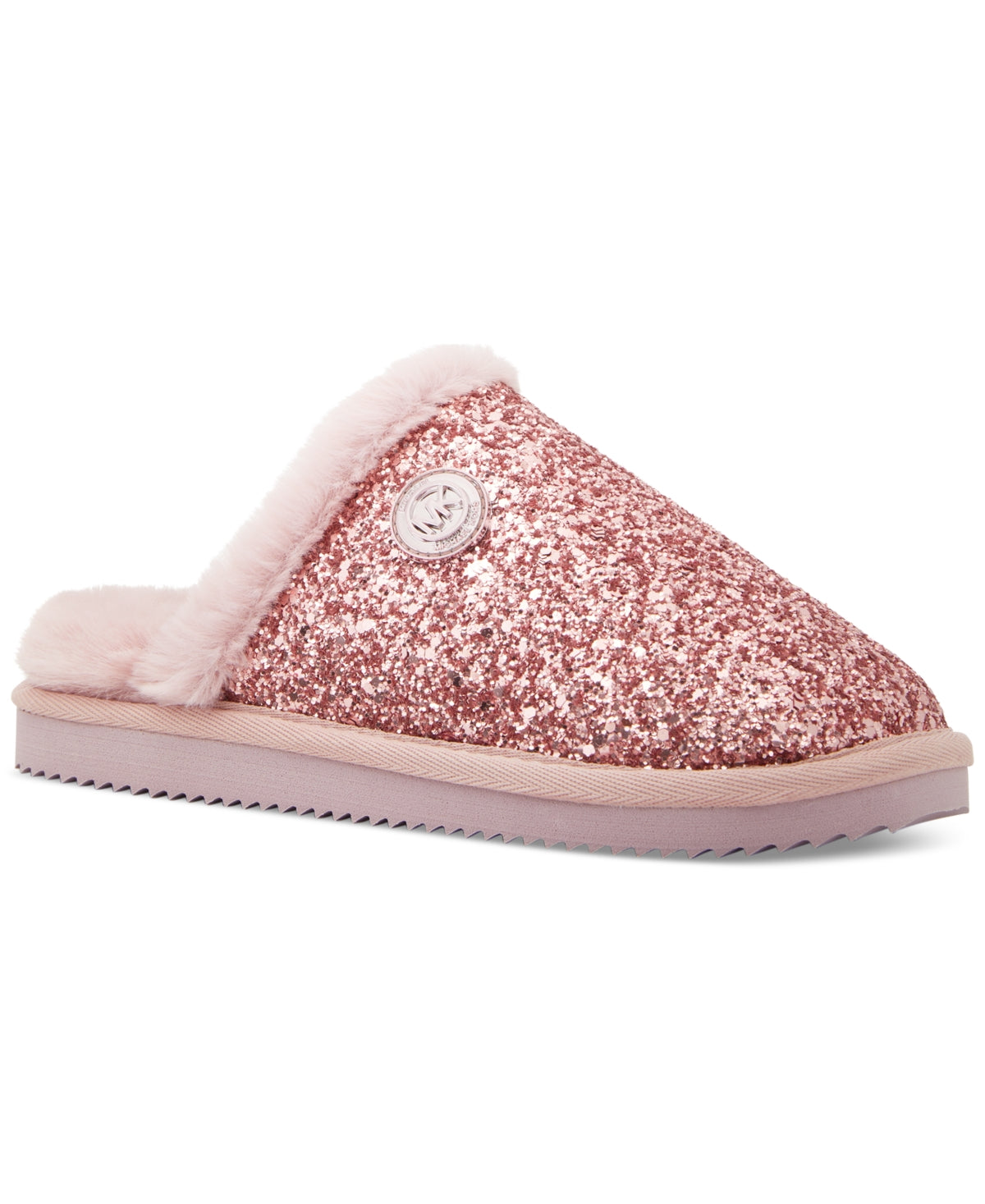 Chinelo feminino Michael Kors Janis Slip On Mule Roxo Tamanho 6