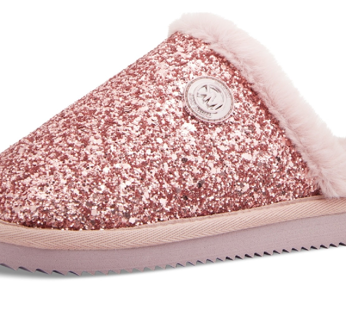Pantufa feminina Michael Kors Janis Slip On Mule Rosa Tamanho 9