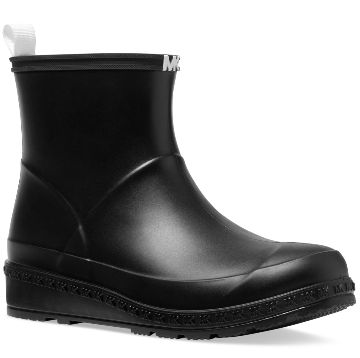 Bota de chuva feminina Michael Kors Mac Rain, preta, tamanho 11