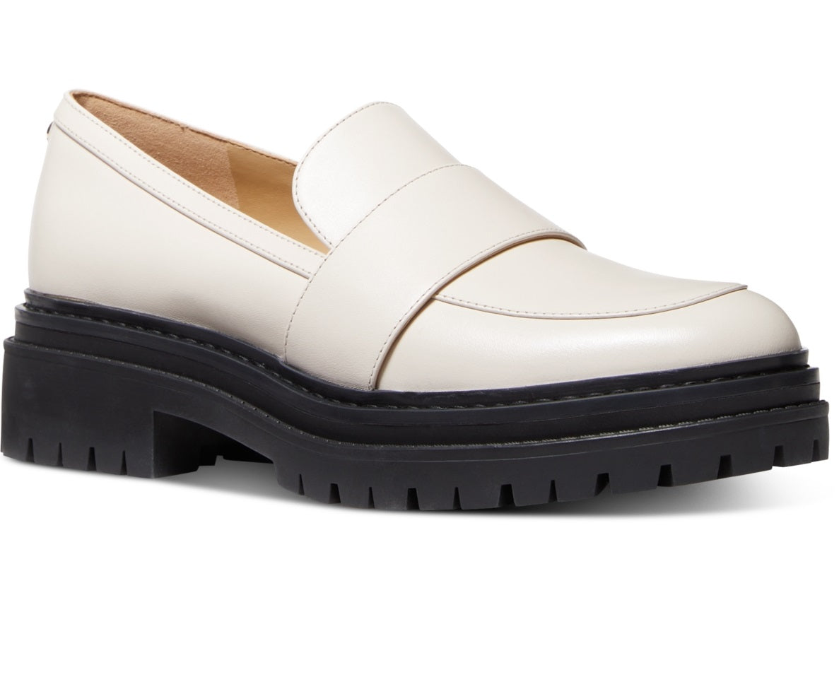 Sapatilhas femininas Michael Kors Parker Lug Loafer marrom tamanho 7