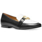 Sapatilhas femininas Michael Kors Rory Loafer pretas tamanho 7
