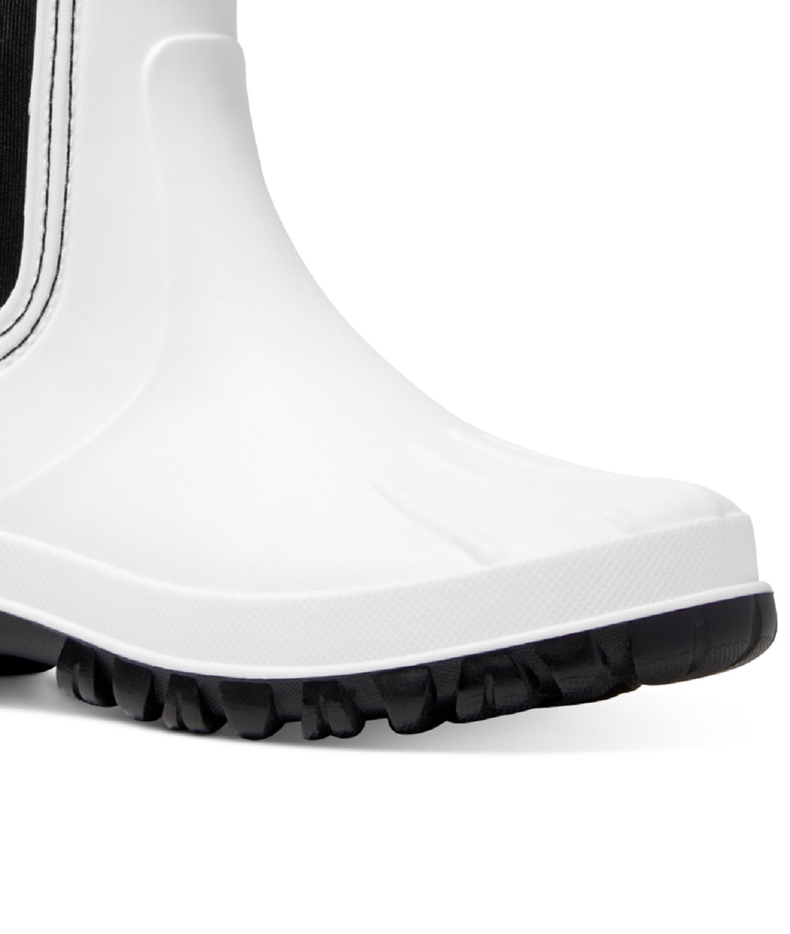 Botas de chuva femininas Michael Kors Tucker Pull On, pretas, tamanho 8